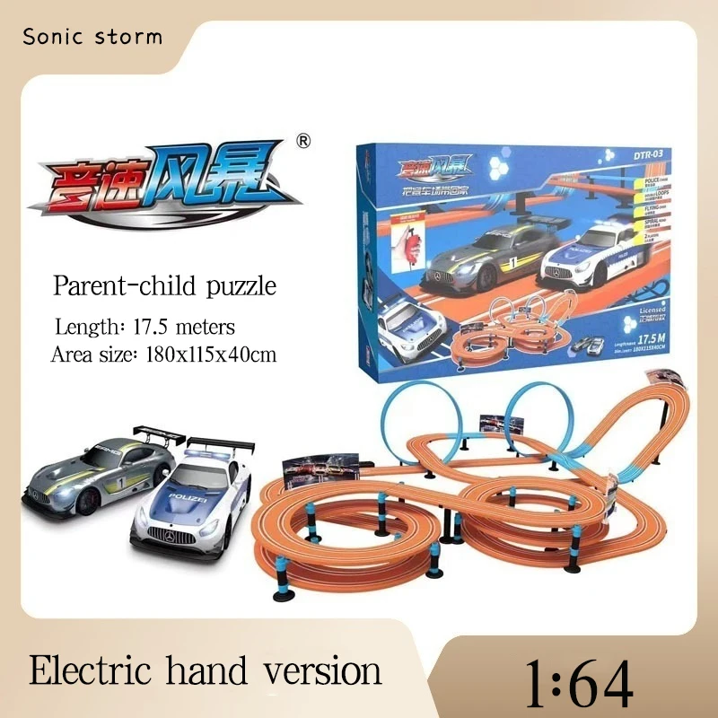 Agm Sonic Storm Dtr Assemblato Color Track Track Racing 1:64 Racing Duo Pk Goditi Un'Interazione Genitore-Figlio Rilassante E Piacevole