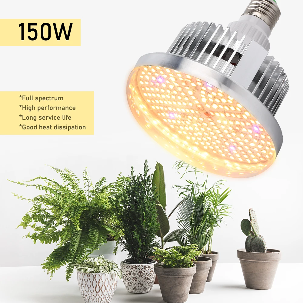 Grow Light 260 Led Full Spectrum 150W Led Plant Growing Bulb Lamp Phytolamp Per Indoor Growbox Flowers Grow Tent Greenhouse