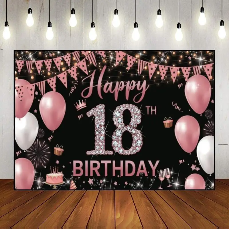 Happy 18Th Birthday Teddy Bear Baby Shower Background Boy Hotwheels Balloon Girl Invito Zainetto Decorazione Camera Dei Bambini