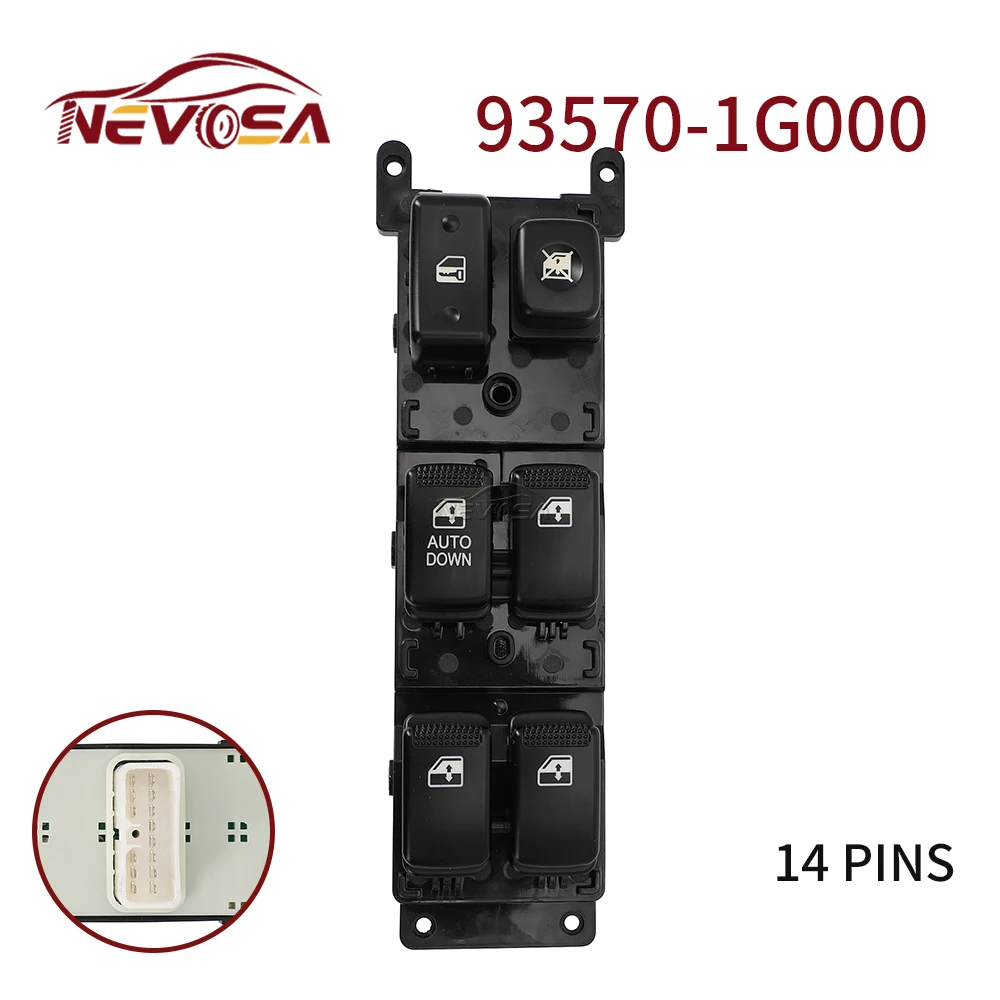 Per Kia Rio 2007 2008 2009 Power Window Master Switch Lifter Console Muslimatexmuslimah Car Autodown 14Pin