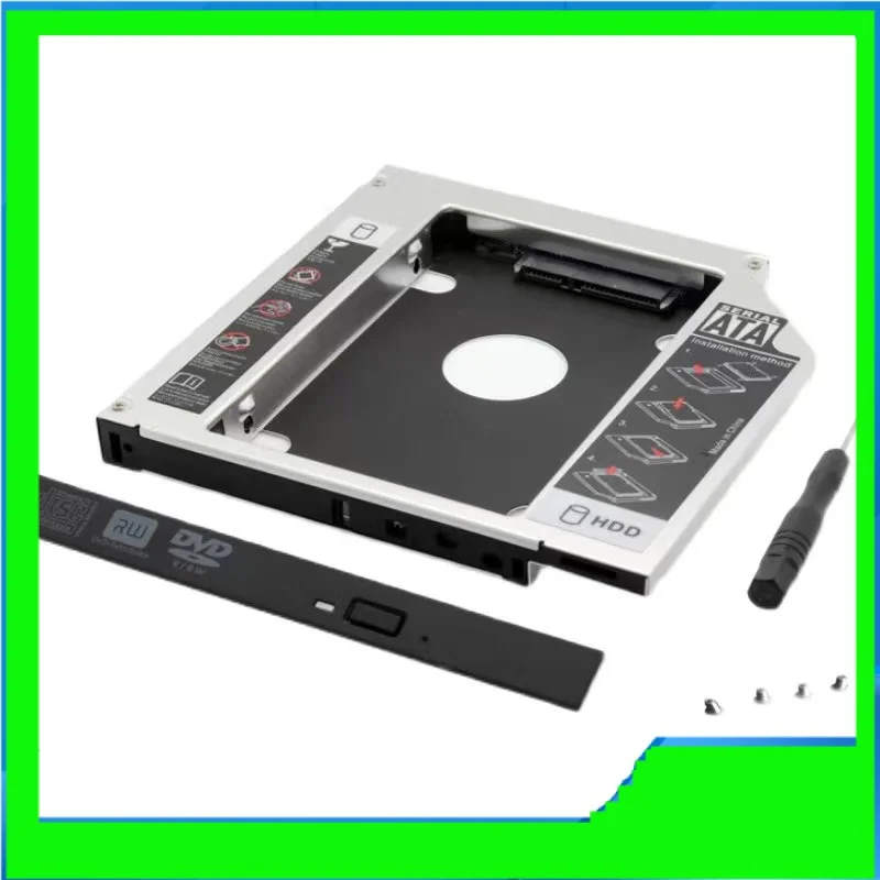 12.7Mm Sata 2Nd Ssd Hdd Caddy Per Dell Inspiron 17R 5720 7720 Gt80N Hard Disk Kadi Spedizione Gratuita
