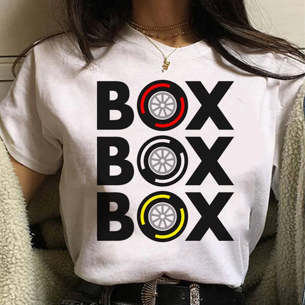 Box Box Box Car Tshirt Donna Graphic Summer Anime Top Designer Femminile 2000S Manga Clothes