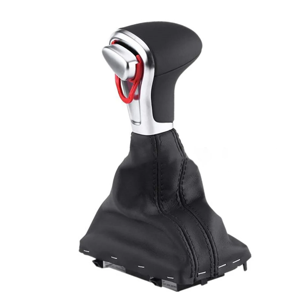 Durevole Gear Shifter Ghetta Boot Cover Pomello Del Cambio Nero Shifter Installazione Rapida Abs + Accessorio In Pelle Pu