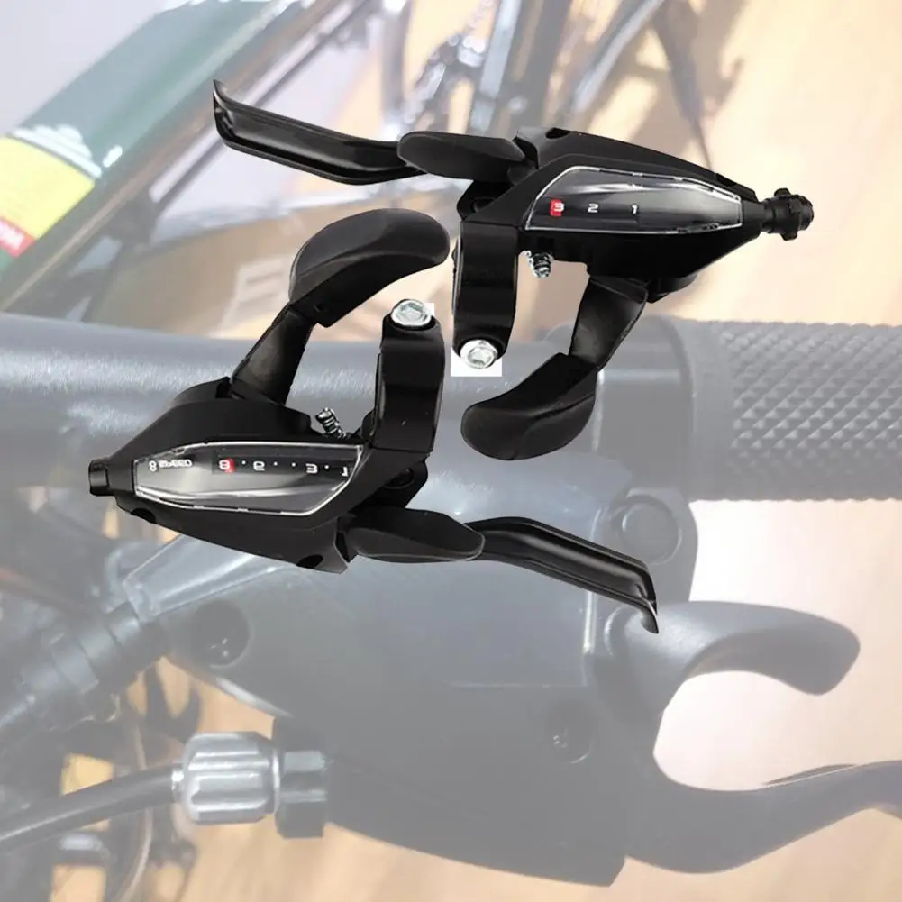 1 Pair Ef500-8 Bicycle Derailleur Quick Changing Visual Window Black 24-Speed Mtb Gear Shifter For Mountain Bike