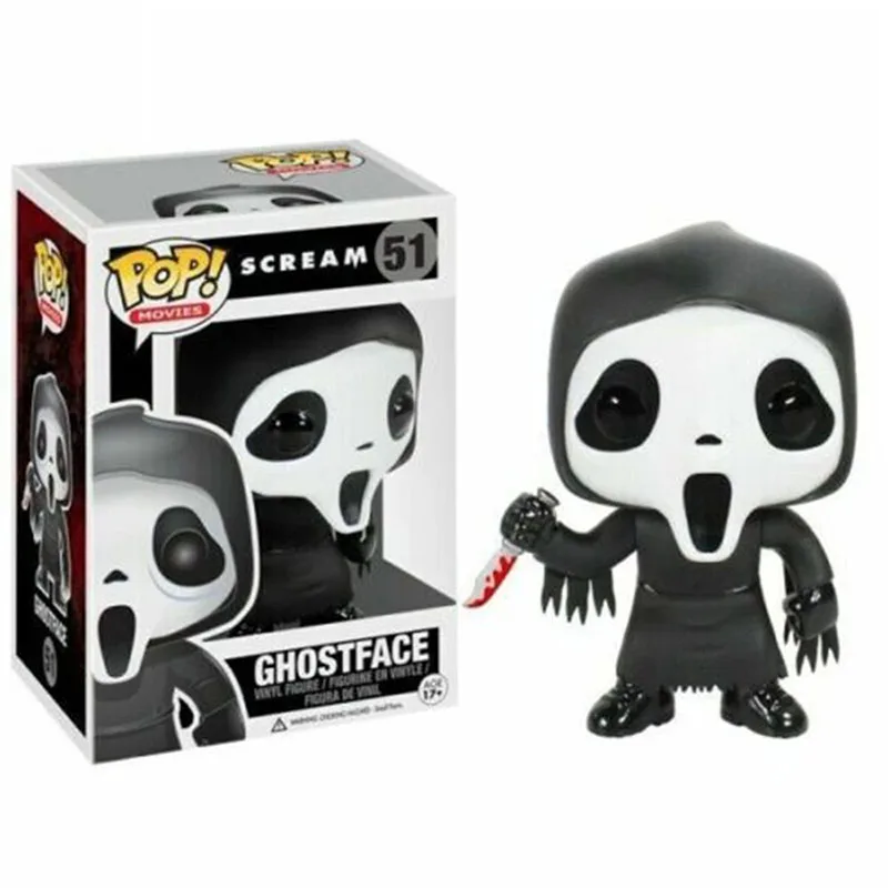 Funko Pop Film Horror Scream - Ghost #51 Vinyl Action Figure Dolls Toys Collezione Di Regali Di Halloween