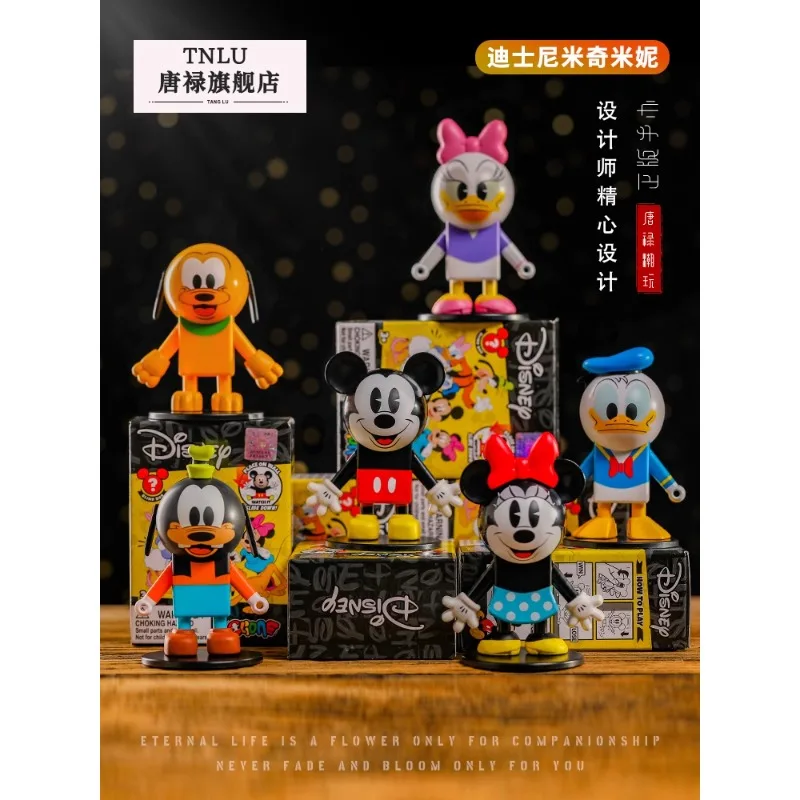 Disney Mickey Donald Duck Mickey Mouse Figura Cartoon Joint Mobility Doll Daisy Pluto Goofy Toy Place On Wall