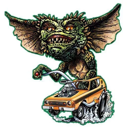Per Adesivi Per Decalcomanie In Vinile Gremlin Rat Fink