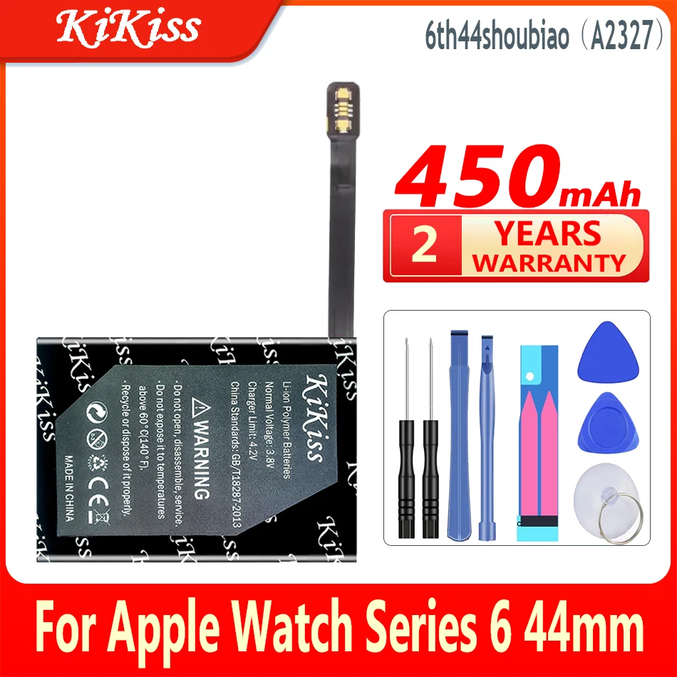 Batteria Kikiss Da 450Mah 6A Per Apple Series 6 Series6 Watch S6 44Mm A2327