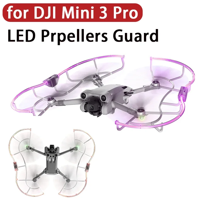 Dji Mini 3 Led Protezione Dell'Elica Per Dji Mini 3 Pro/Mini 3 Full Surround Led Protezione Luminosa Elica Lama Accessori Drone