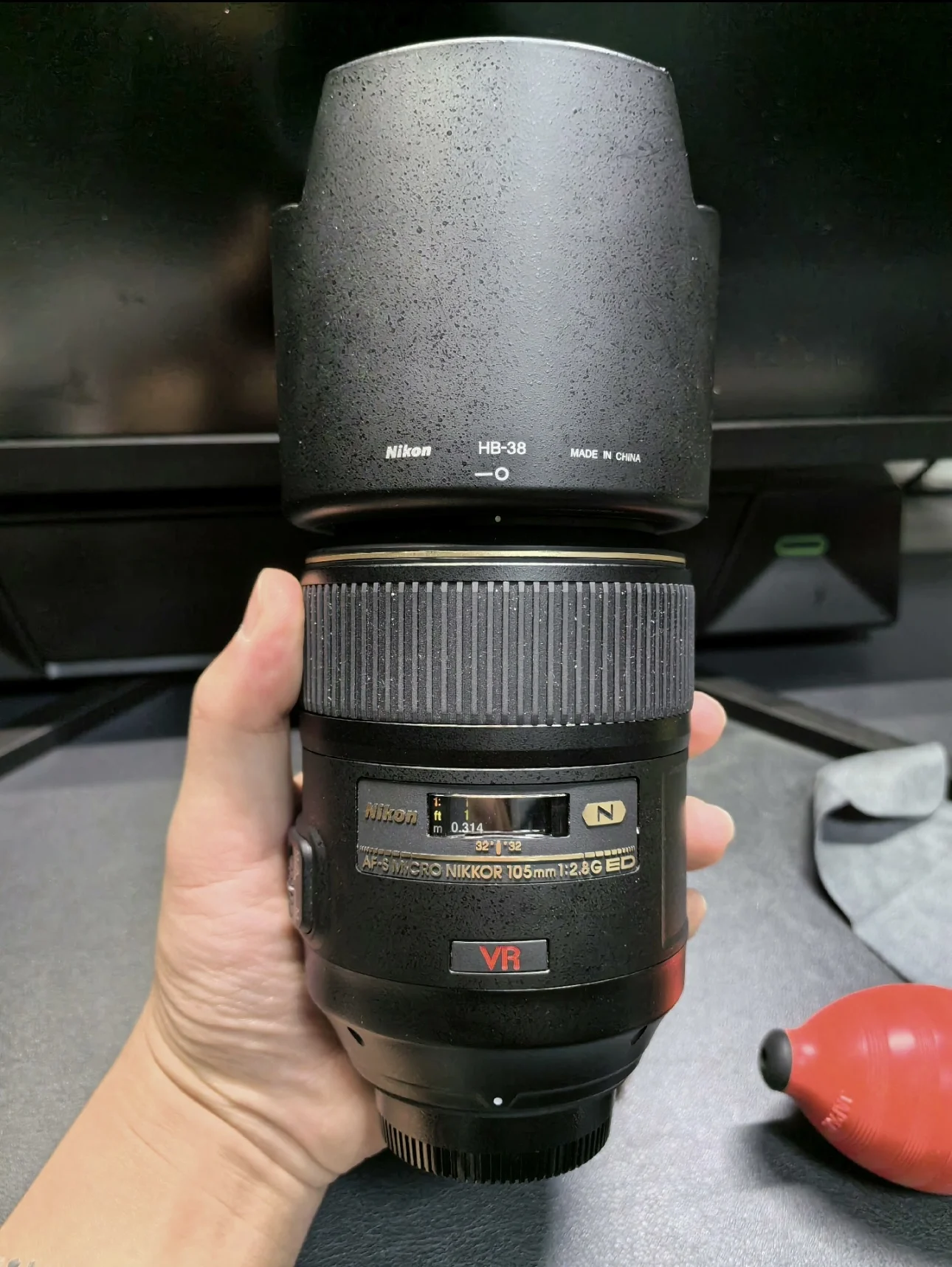 Obiettivo Nikon Af-S Vr Micro 105Mm F/2.8G If-Ed Per Fotocamera Nikon Slr (Usato)