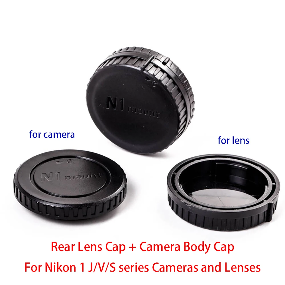 Per Fotocamere E Obiettivi Serie Nikon 1 J/V/S, Set Copriobiettivo Posteriore