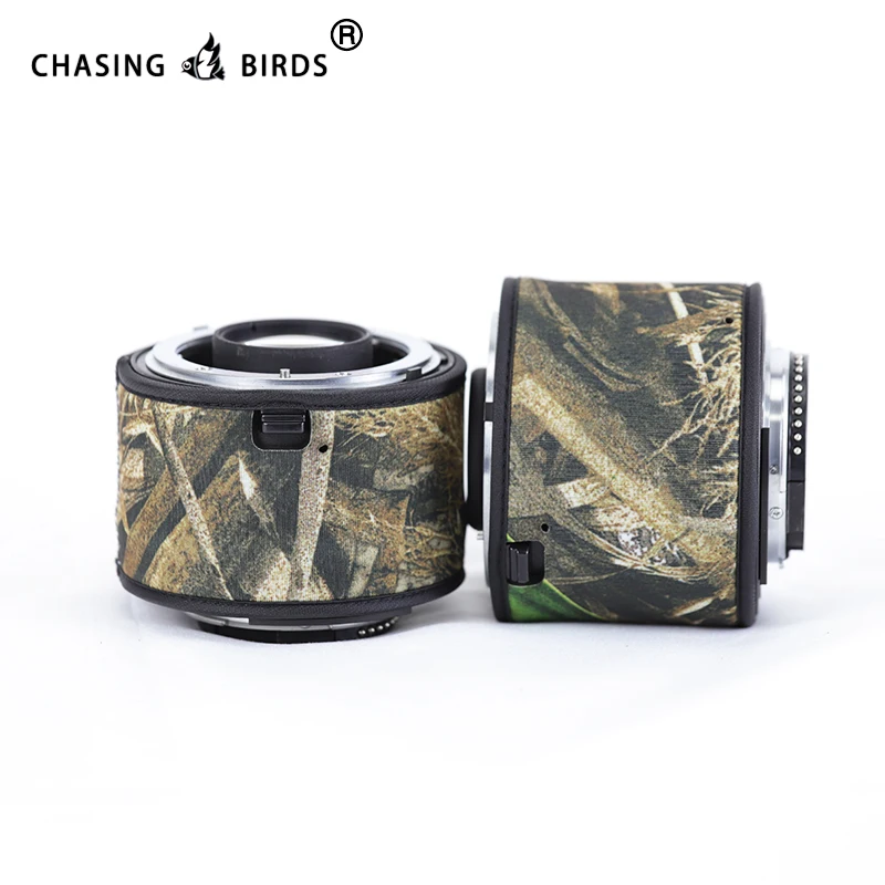 Chasing Birds Camouflage Lens Coat Per Nikon Af-S Teleconverter 1.4X 2.0X 1.7X Copertura Protettiva Per Lenti Impermeabile E Antipioggia