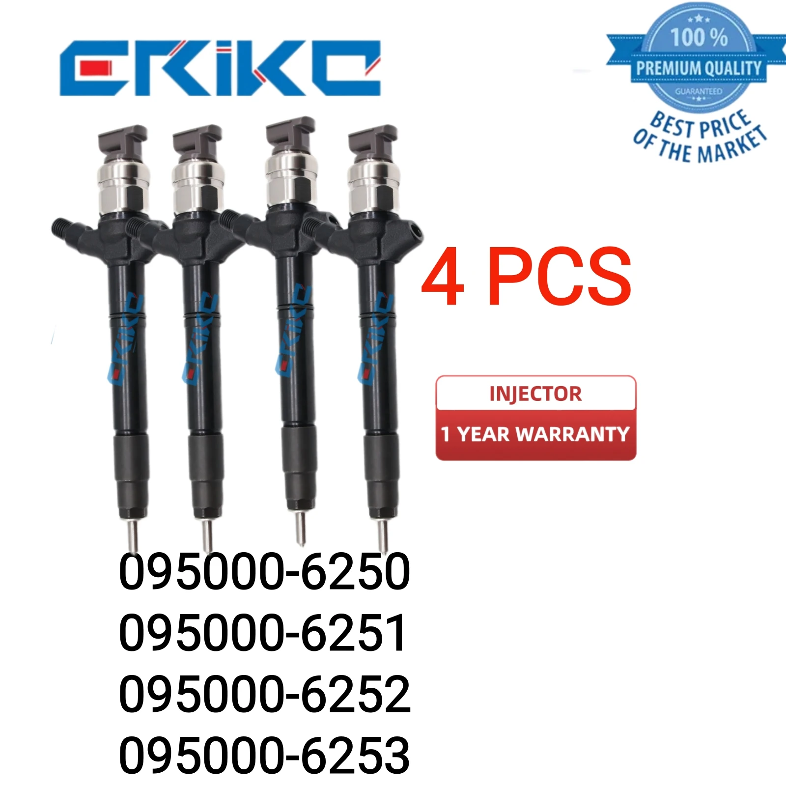 4 Pz 095000-625 # Iniettore Common Rail 16600-Ec00 # Muslimatexmuslimaymuslimate 16600-Ec00A Per Toyota
