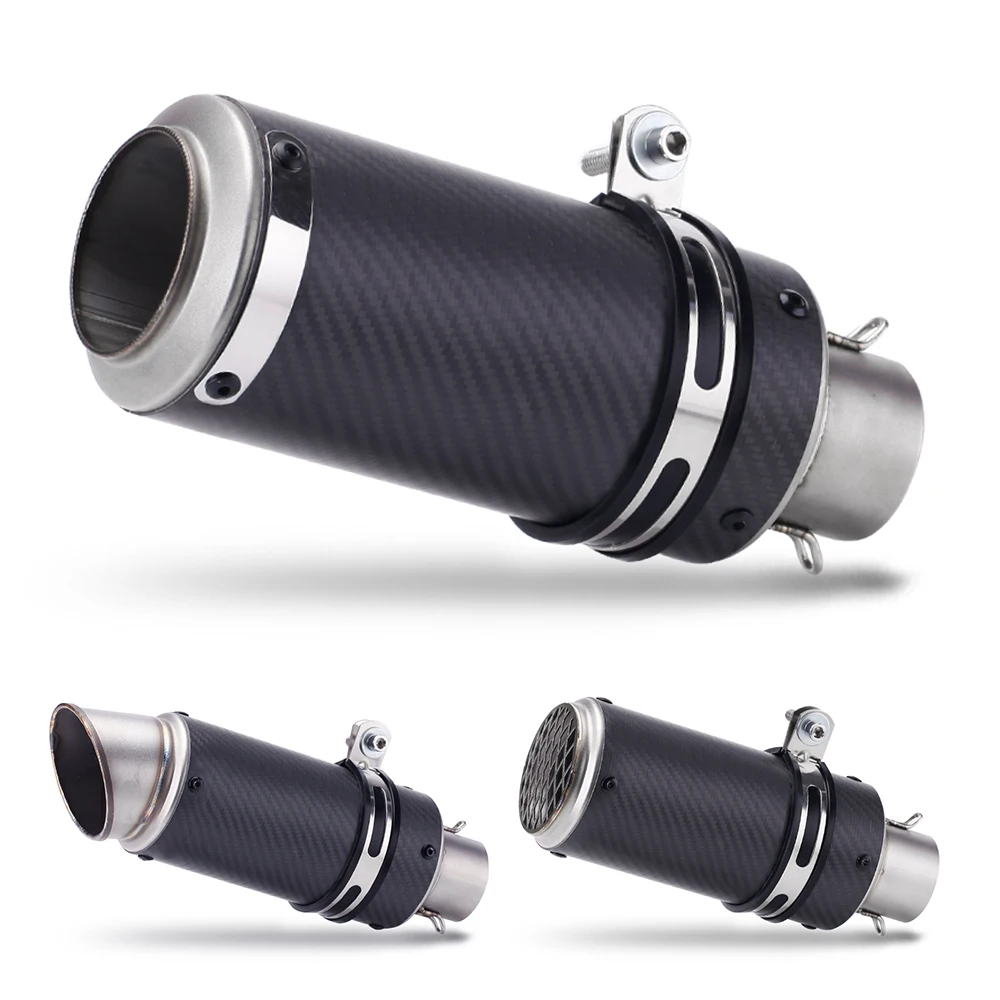 51Mm 61Mm Modificato Moto Sc Silenziatore Di Scarico Gp-Project Per Yzf R6 R15 R3 Mt07 Zx6R Z800 Z900 Mt09 Fz09 Ninja400 Z400