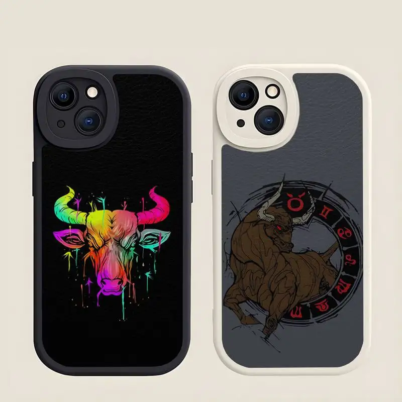 Custodia Per Telefono Toro Toro In Pelle Per Iphone 13 Pro Max 12 Mini 11 14 X Xr Xs 7 8 Plus Cover Antiurto In Silicone Morbido