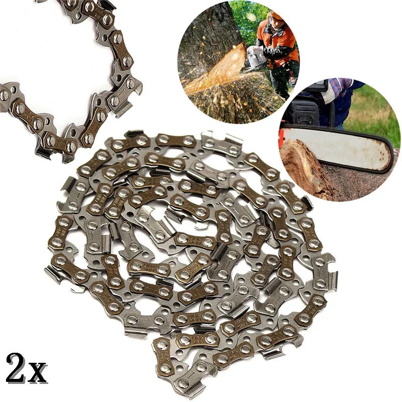 2 Pezzi 12 Pollici Chai Saw Saw Chain Blade 84Cm Parti Di Ricambio Per Remington 075703L 07570J 45Dl 3/8 Pollici Lp050 Gauge Drive Link
