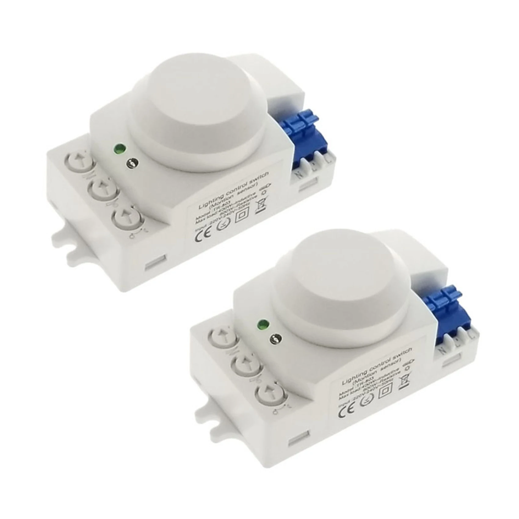 2X 5.8Ghz Hf System Led Microonde Sensore Di Movimento A 360 Gradi Interruttore Della Luce Rilevatore Di Movimento Del Corpo