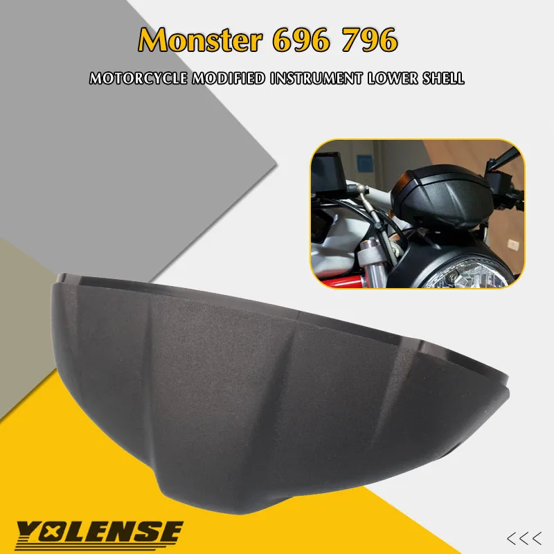 Per Ducati Monster 696 795 796 1100 Accessori Moto Cruscotto Shell Tachimetro Tachimetro Coperchio Strumento Custodia Inferiore