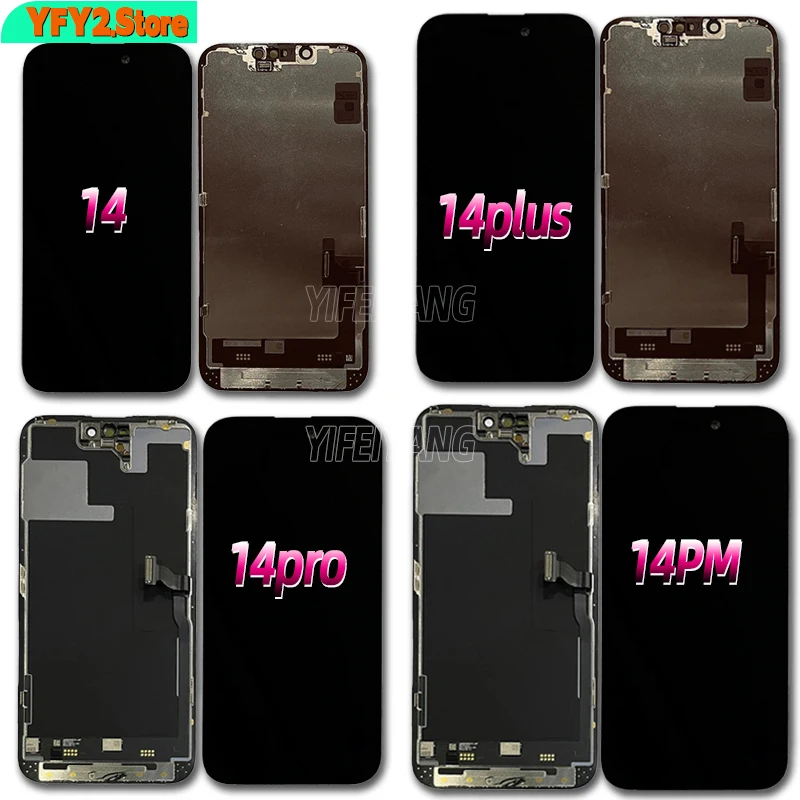 Display Lcd Touch Screen Digitizer Assembly, Schermo Originale Al 100% Per Iphone 14 Plus,14 Pro Max,14 P All'Ingrosso
