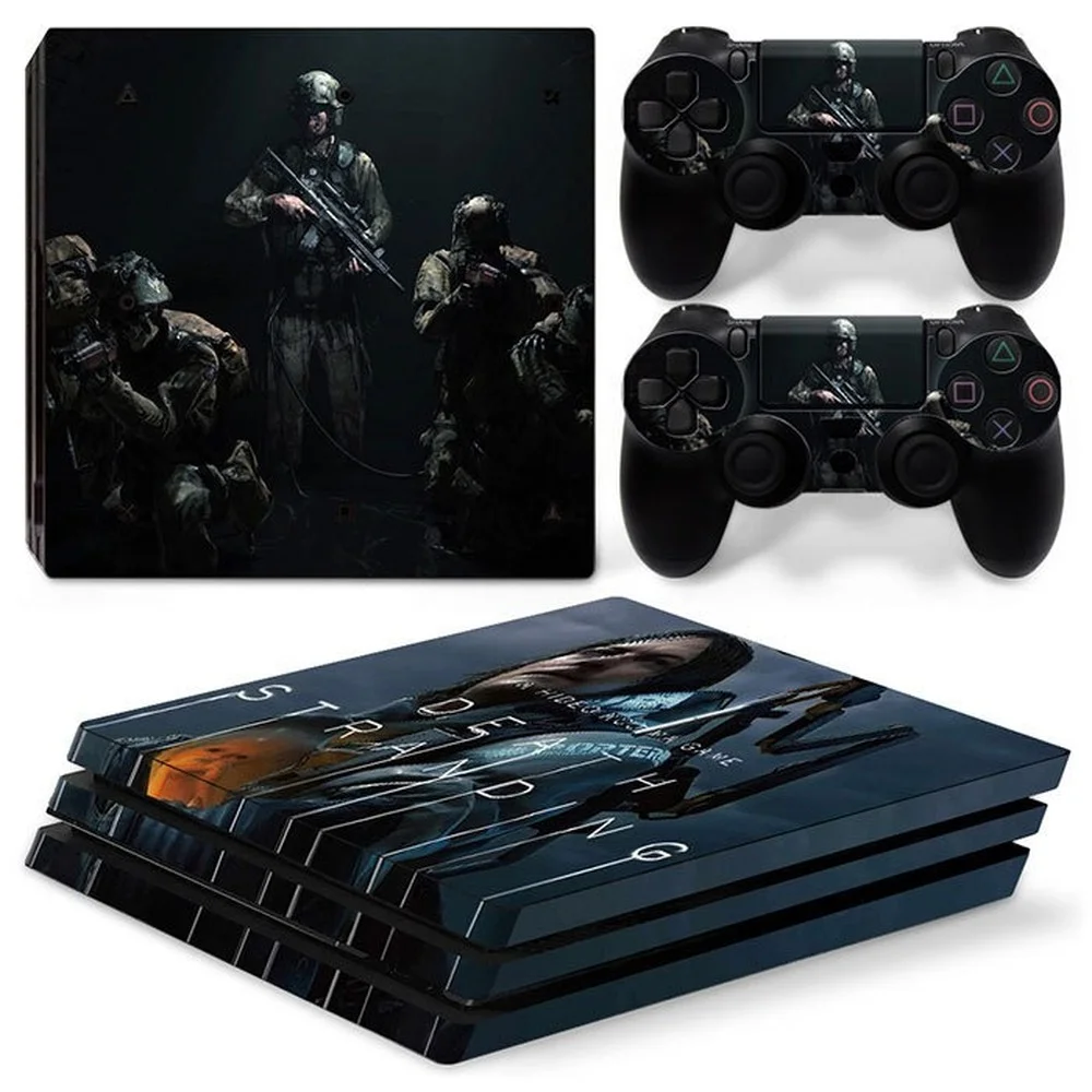Per Ps4 Pro Death Stranding Pvc Skin Vinyl Sticker Decalcomania Cover Console Dualsense Controller Adesivo Protettivo Antipolvere