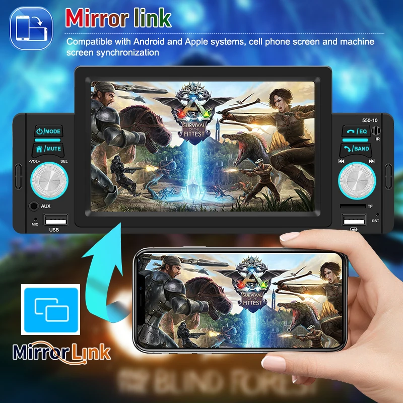 Universale 5 ''1 Din Autoradio Autoradio Schermo Per Auto Lettore Multimediale Hd Touch Screen Autoradio Mp5 Fm Bluetooth Usb Con Fotocamera