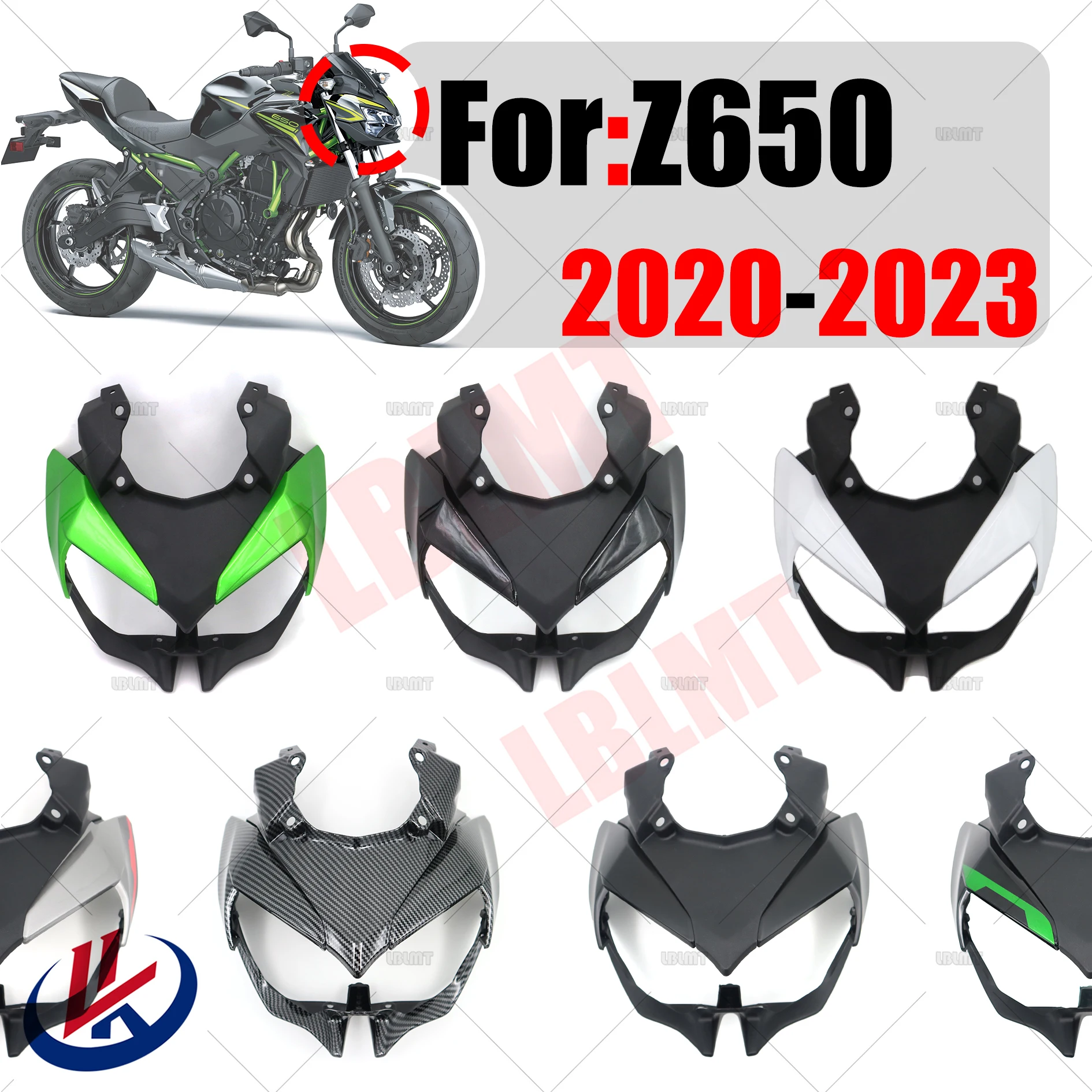 Per Kawasaki Z 650 Z650 2020 2021 2022 Anteriore Superiore Naso Carenatura Faro Copertura Copertura Anteriore Shell Per Kawasaki Z650 Z 650