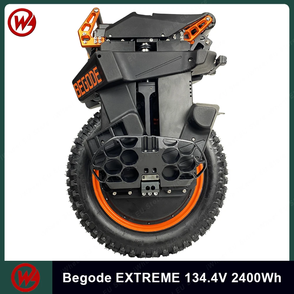 Eu Stock Begode Extreme 50E/50S 134.4V 2400Wh 3500W Ht Motor 130 Travel Air/Spring Suspension Originale Begode Electric Monocycle