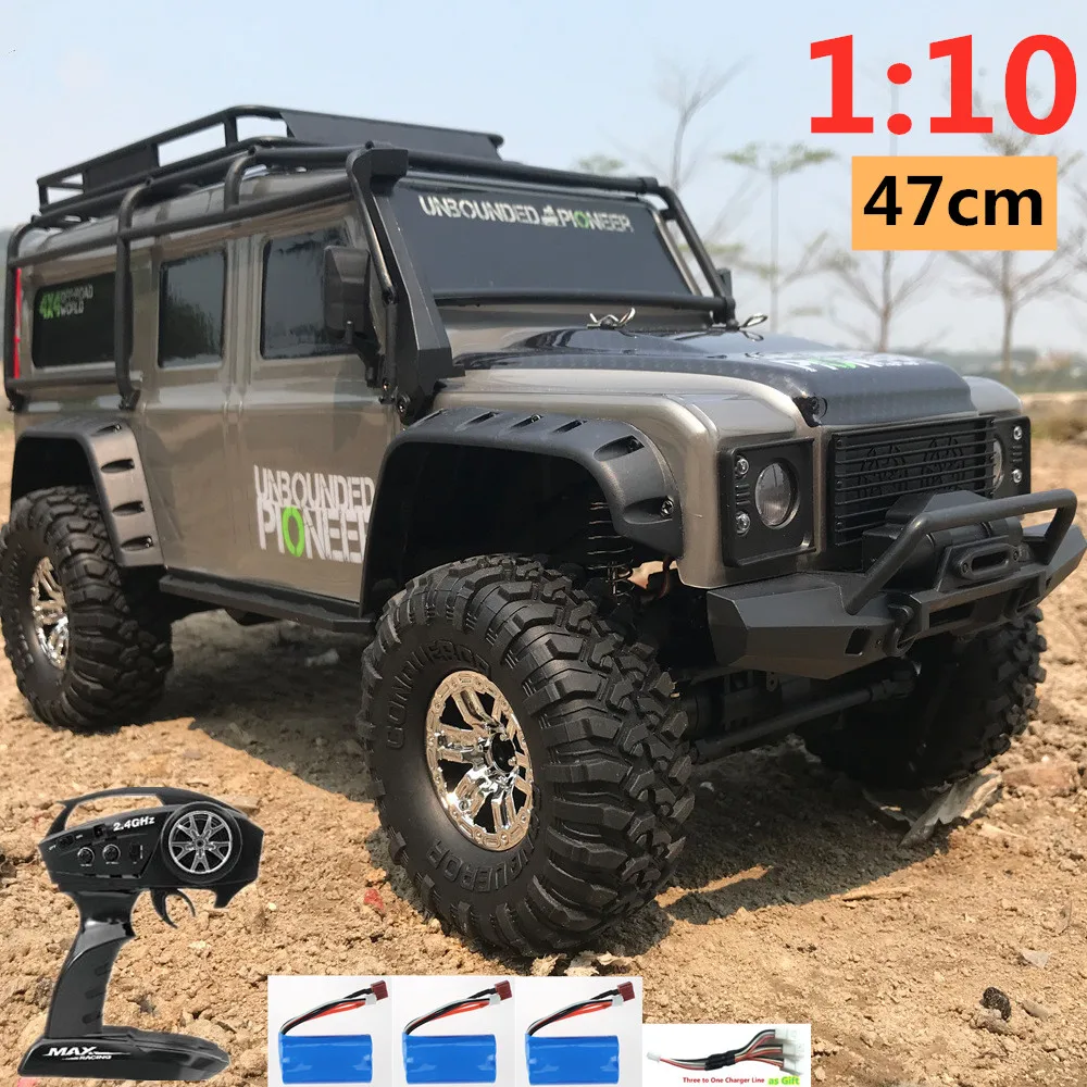 Retrofit Ad Alta Velocità Simulazione Di Controllo Wireless Elettrico Land Rover Pickup Rc Car 1:10 2.4G 4Wd Ammortizzatore Fuoristrada
