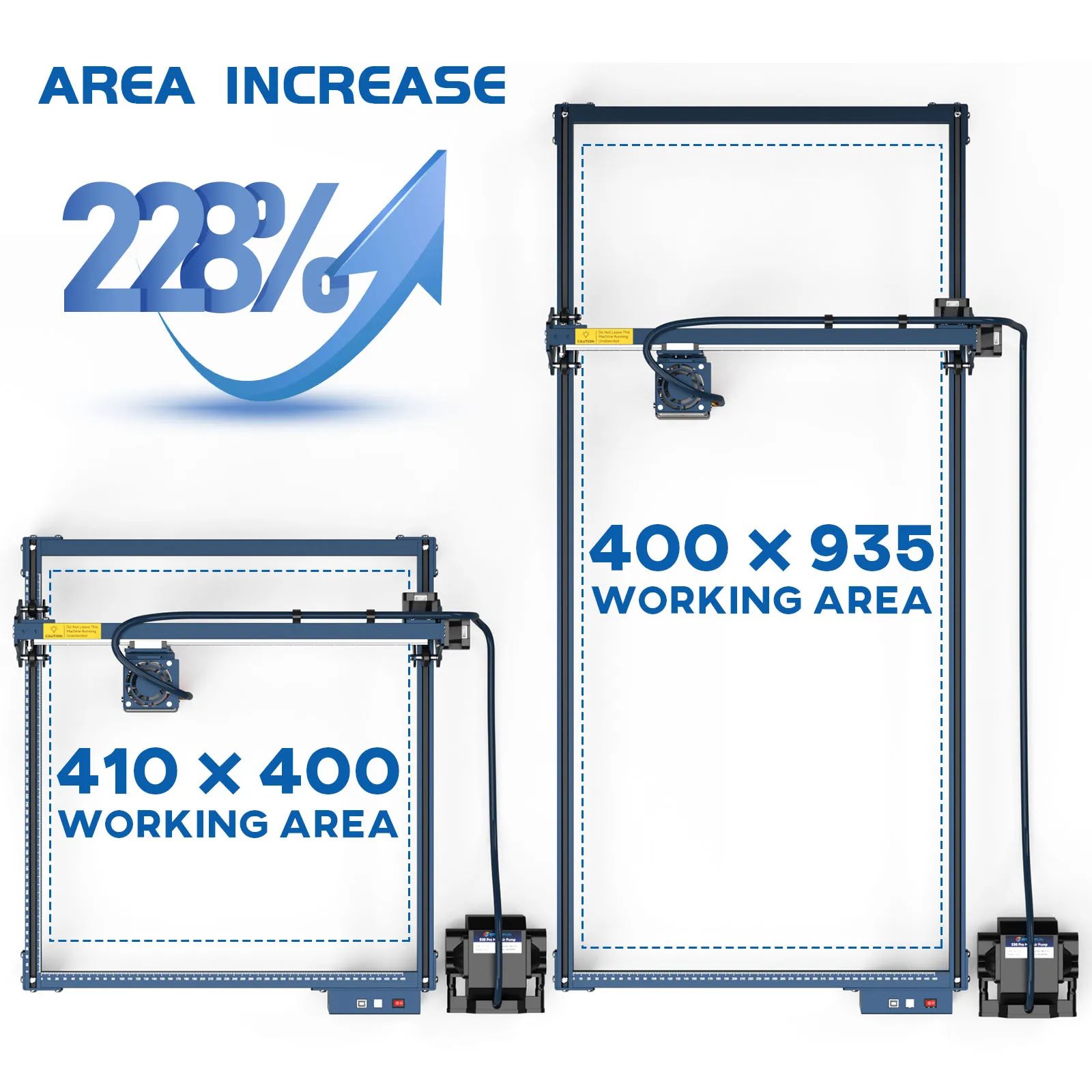 Kit Di Espansione Dell'Area Di Incisione S30 Ssculfun Per Ssculfun S30/S30 Pro/S30 Pro Max Kit Di Estensione Dell'Asse Y Della Macchina Per Incidere