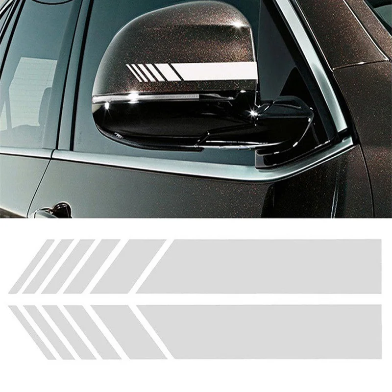 Car Sticker Racing Strips Side Rear View Mirror Decor Decal Per Volvo C30 C70 S40 S60 S70 S80 S90 V40 V50 V60 V70 V90 Xc40 Xc60