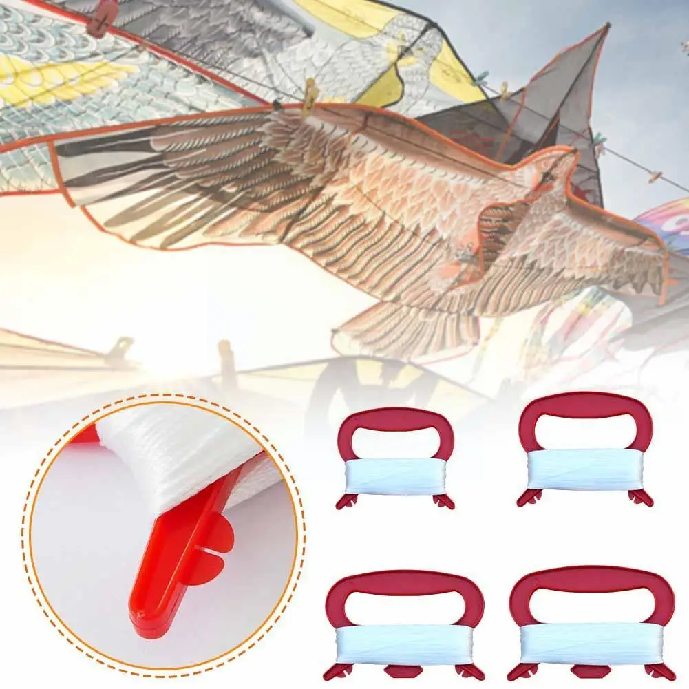 New Kite Line String 30/50/90/100M Kid Outdoor Flying Family String Tools Outdoor Letter Kite Line Shape Handle D Sports H0T9