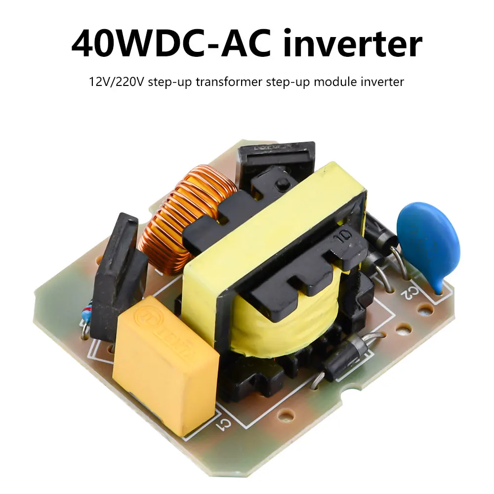 40W Dc-Ac Boost Inverter Da 12V A 220V Step Up Power Module Step-Up Boost Converter Booster Power Regulator