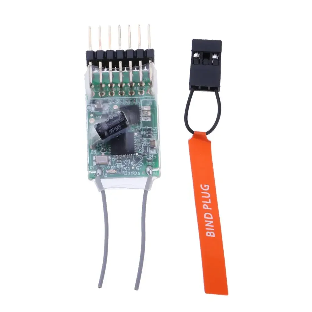 Dsm2 2.4Ghz 6100E Ricevitore A 6 Canali Compatibile Jr/Spektrum/D7E D10 Dx6I Dx18 Dx8 Dx9