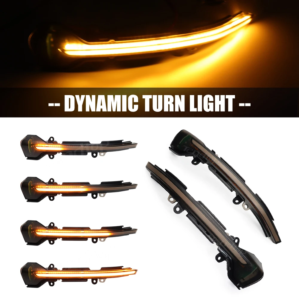 2 Pz Blinker Led Indicatore Di Direzione Specchietto Retrovisore Luce Specchietto Laterale Per Seat Leon Iii Mk3 5F 13-18 Ibiza Kj Mk5 V Arona