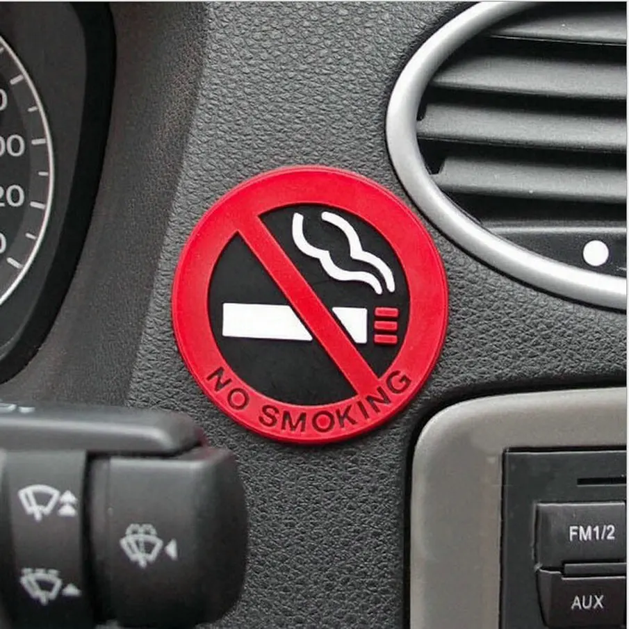1 Pz Avvertimento Non Fumatori Logo Adesivi Per Auto Per Chrysler 200 300 300C 300M Aspen Cirrus Concorde Crossfire Grand Voyager Intre