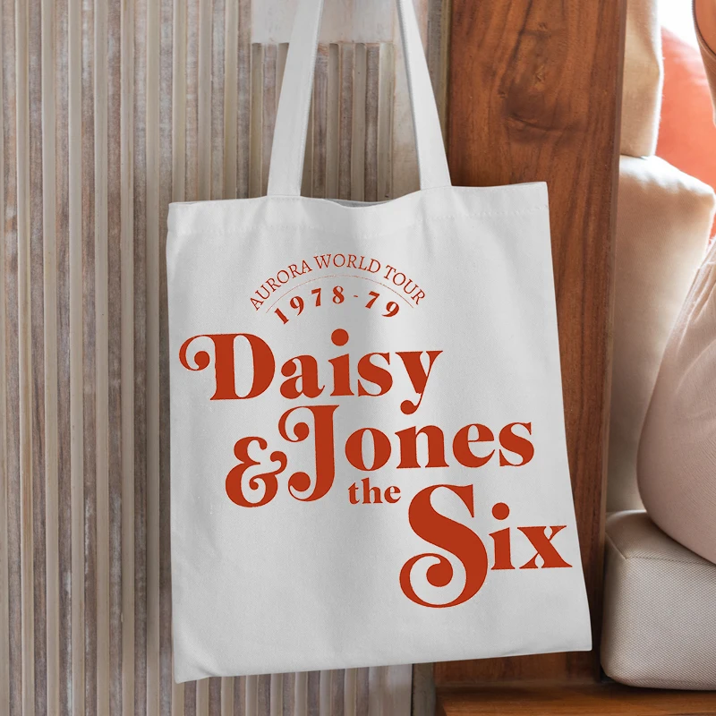 Concert Tour City Tote Bag, Daisy Jones E Billy Dunne Tote Bag Daisy Jones E The Six Band Merch, Aurora World Tour Tote Bag