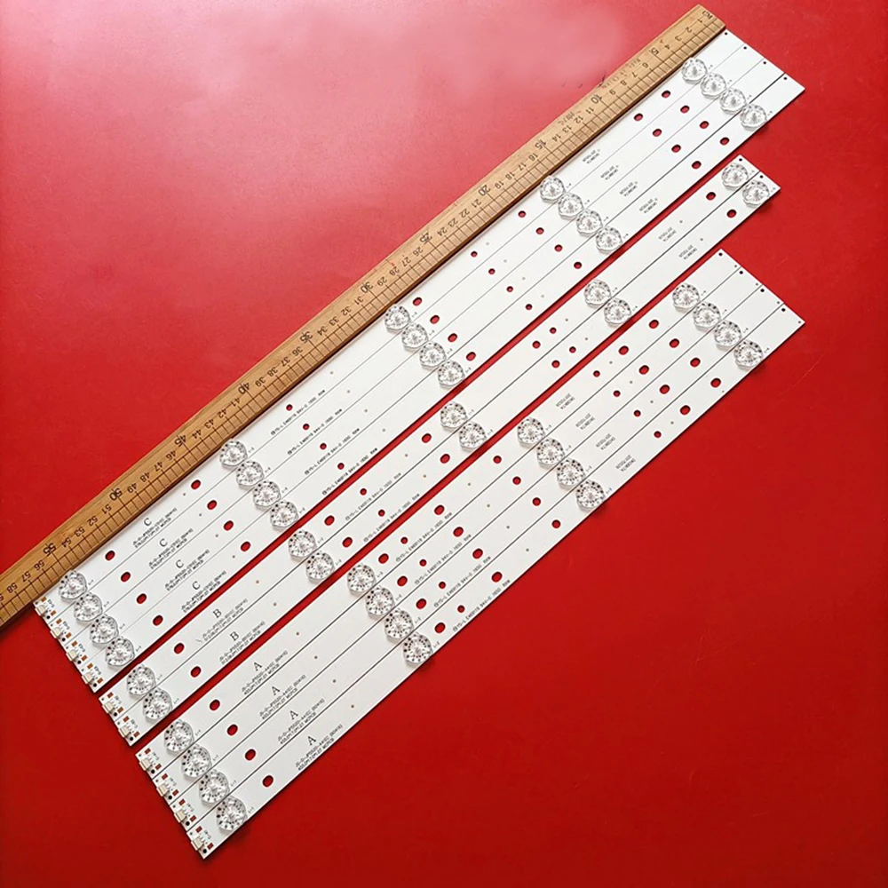 10/20 Pz Retroilluminazione A Led Per Akai Aktv551 Js-D-Jp5520-A41Ec Js-D-Jp5520-B51Ec Js-D-Jp5520- C51Ec 60416 Ms-L0956-L M R 6V