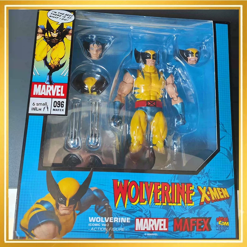 Originale Mafex No.096 Mafex Wolverine Comic Ver. X-Men In Stock Anime Figurine Action Figures Collection Model Toys