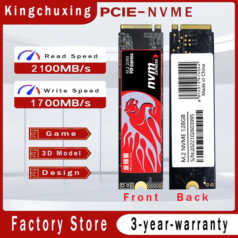 Promo Kingchuxing Ssd Nvme M2 Hard Drive Ssd 1Tb M2 Nvme Ssd 512Gb Pcie 3.0 Interno Per Laptop Desktop Ssd41504