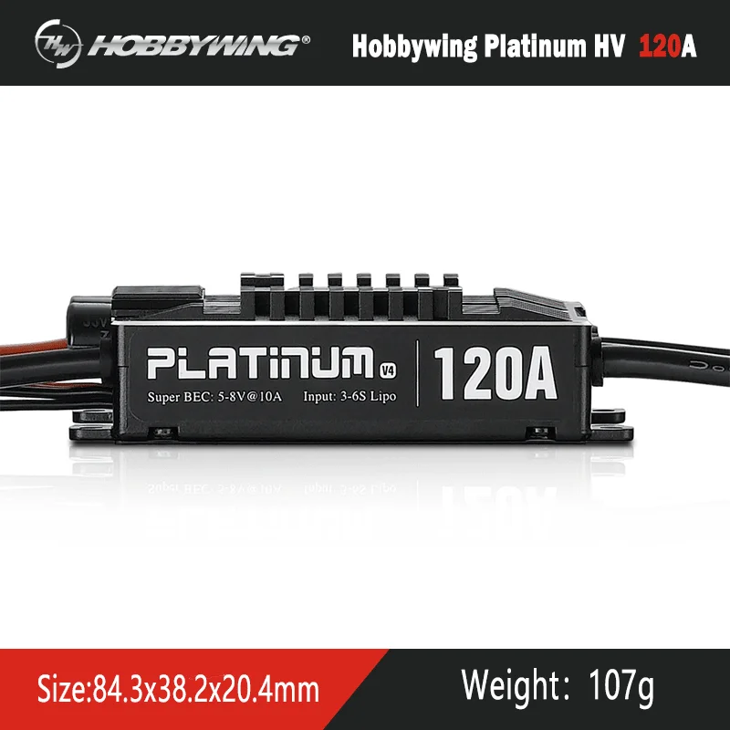 Hobbywing Platinum Pro 120A V4 Elicottero Brushless Esc 3-6S Lipo Bec Stampo Vuoto Per Rc Drone Aircraft