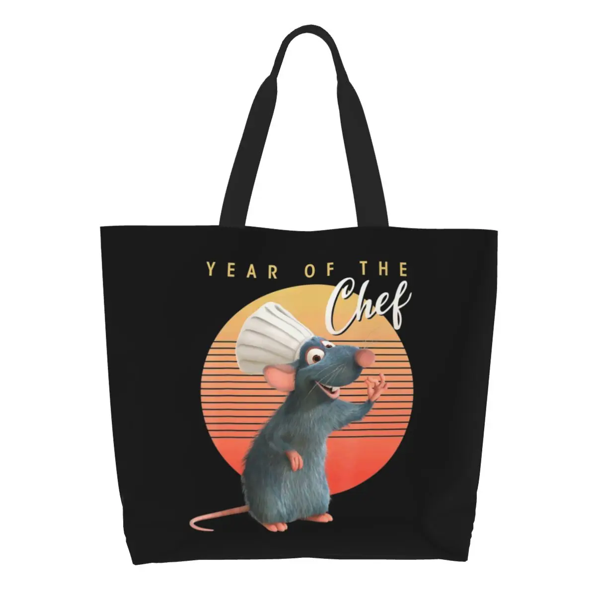 Riciclaggio Ratatouilles Chef Remy Film Movie Shopping Bag Donna Canvas Shoulder Tote Bag Borse Per La Spesa Portatili