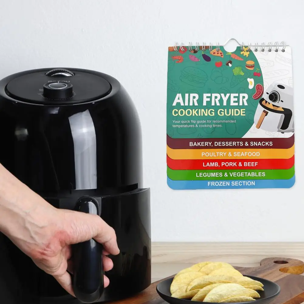 Magnete Di Carattere Facile Da Leggere Ultimate Fryer Cheat Sheet Set Guida Di Cottura Magnetica Per Friggitrice Istantanea Pentola Per Cucinare Per L