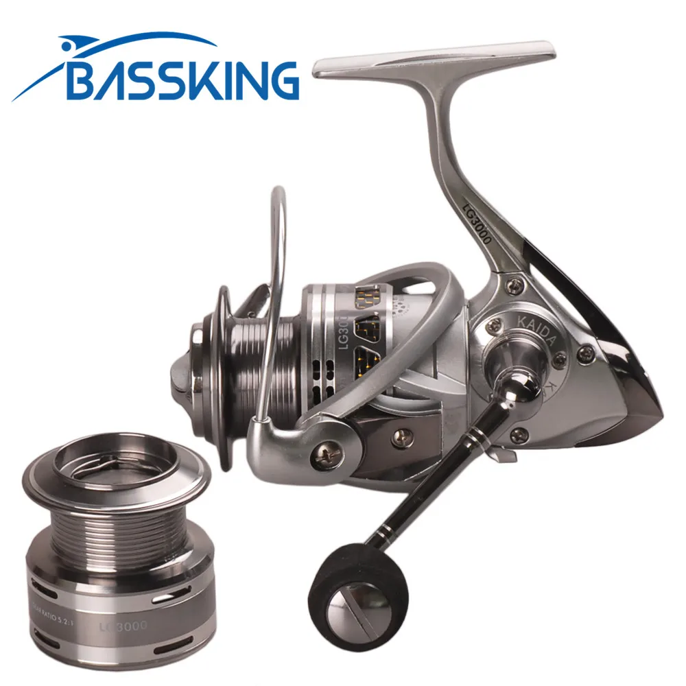 Bassking Mulinello Da Spinning 11Bb/5.2:1 Mulinello Da Pesca Con Esca 2 Bobina In Metallo Molinete Peche Carretes Pesca Coil S Ruota Da Pesca