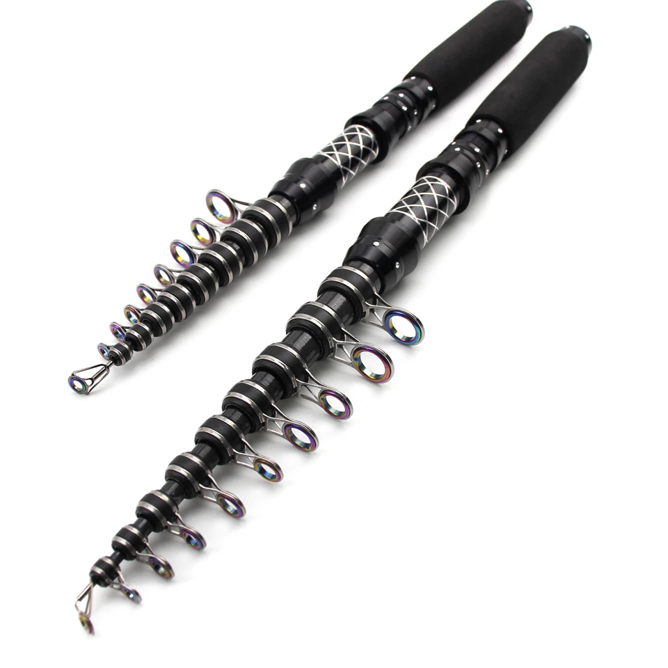 Muslimb Canna Da Pesca Telescopica In Carbonio Ultra Corta Fast Action Ultralight Carp Surf Spinning Rod Carp Trout Bass Pole Pesca