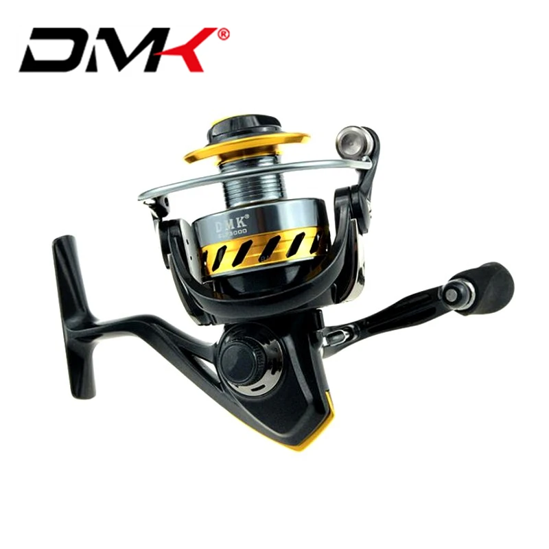 Dmk Elf 2000 3000 4000 5000 Mulinello Da Spinning 10Bb 5.2:1 Bobina Di Metallo Eva Hand Lure Mulinello Da Pesca Ruota Di Acqua Salata Bass Molinete Pe