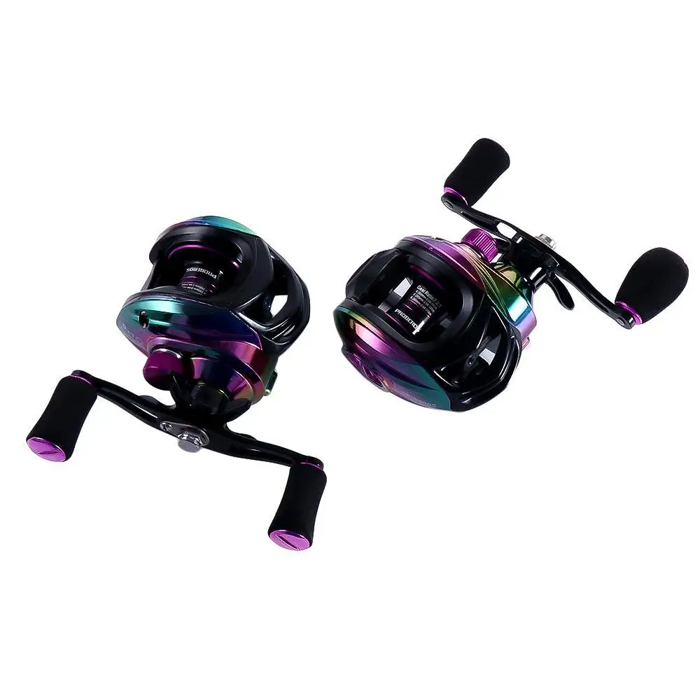 Pesca Pesca Colorful 22Lb Max Drag 7.2:1 Saltwater 9 + 1Bb Mulinello Baitcasting Carbon Shell Mulinelli Da Pesca Mulinello Da Spinning