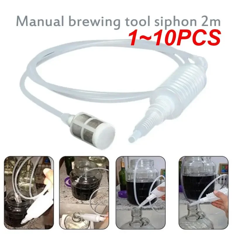 1 ~ 10Pcs Cucina Di Casa Plastica Brew Sifone Sifone Liquido Commestibile Distillatore Di Alcol Filtro Tubo Strumento Cucina Accessori Per Vino