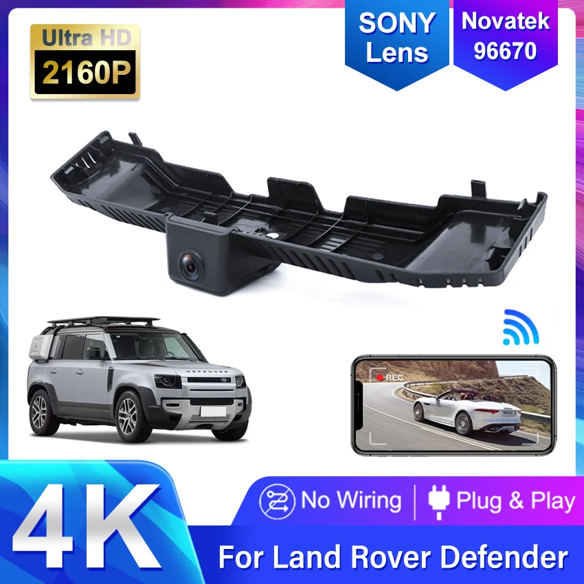 4K Hd 2160P Plug And Play Car Dvr Videoregistratore Dash Cam Camera Per Land Rover Defender 90 E Defender 110 2020 2021 2022