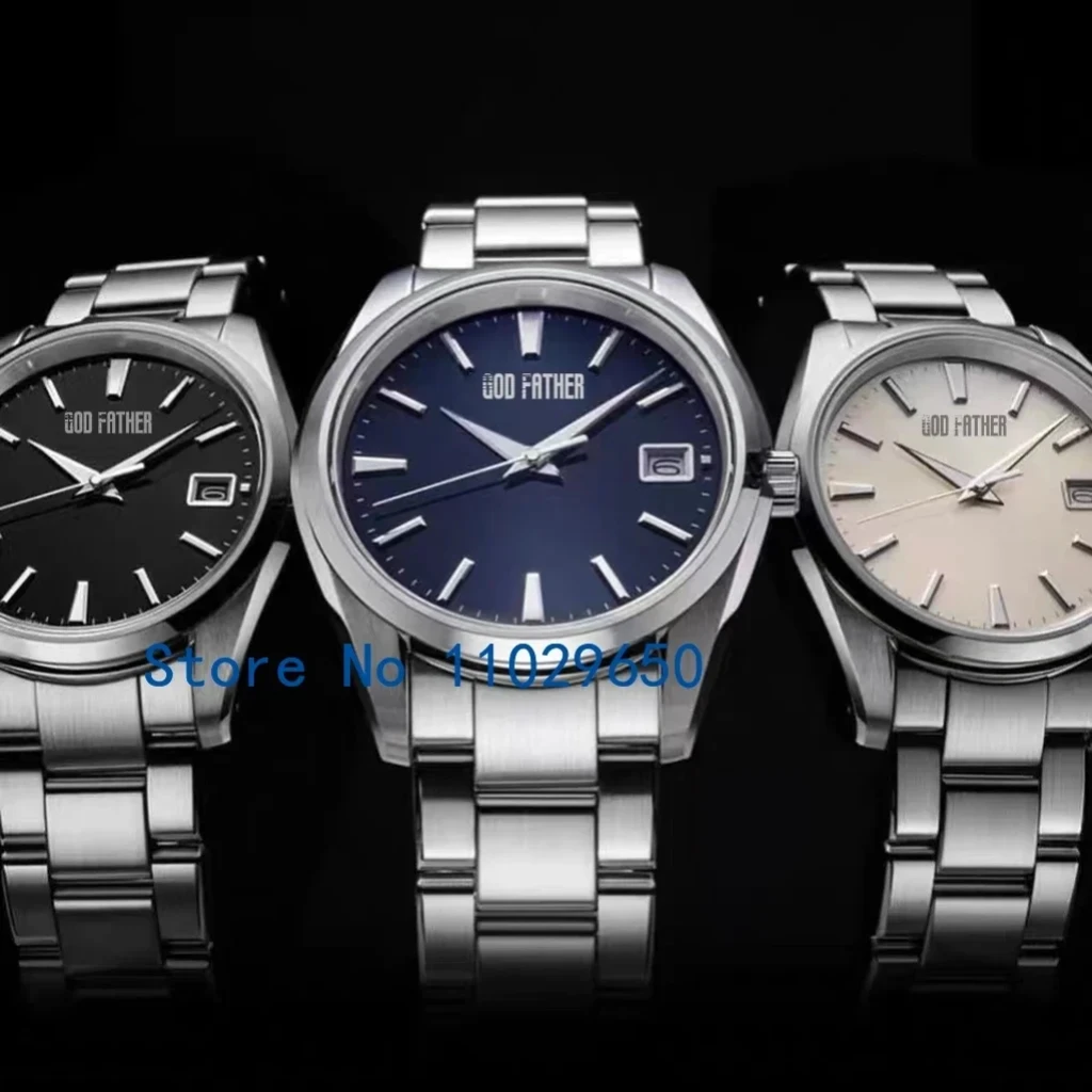 2024 Nuovo Gs Seiko Sbgp009, Calendario Puntatore A Cinque Lati Con Zaffiro Al Quarzo Personalizzato Cinturino In Acciaio Originale
