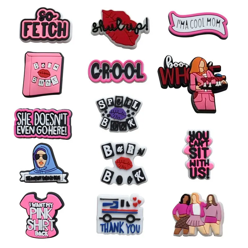 1 Pz I Am A Cool Mom Shoe Charms Occhiali Da Sole Labbra Cool Woman Pink Garden Shoe Buckle Decorazioni Fit Croc Charm Party Gift